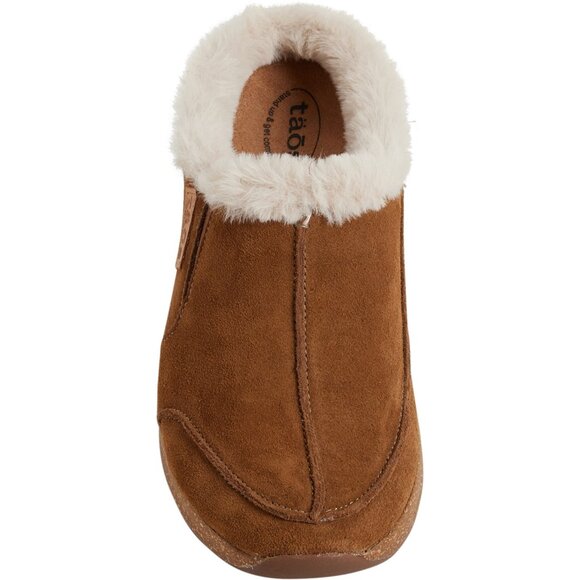 NEW TAOS Future Shearling Clogs - Suede IN Chestnut Sued For Women 925 6s3 - Picture 7 of 11